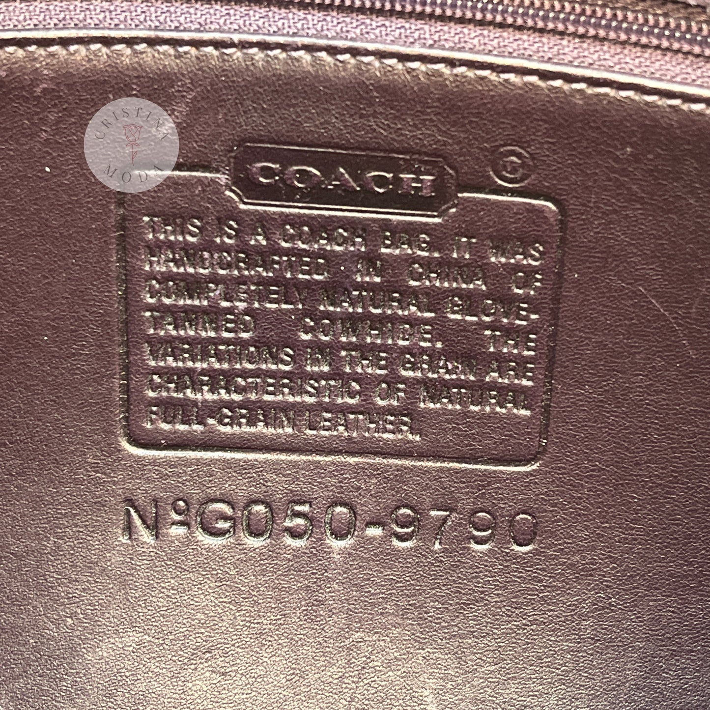 Coach City Bag 9790 Dark Purple 2005