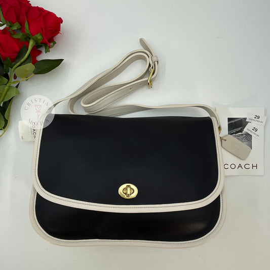 NEW Vintage Coach Spectator City Bag 9667 Navy White 2001 Costa Rica