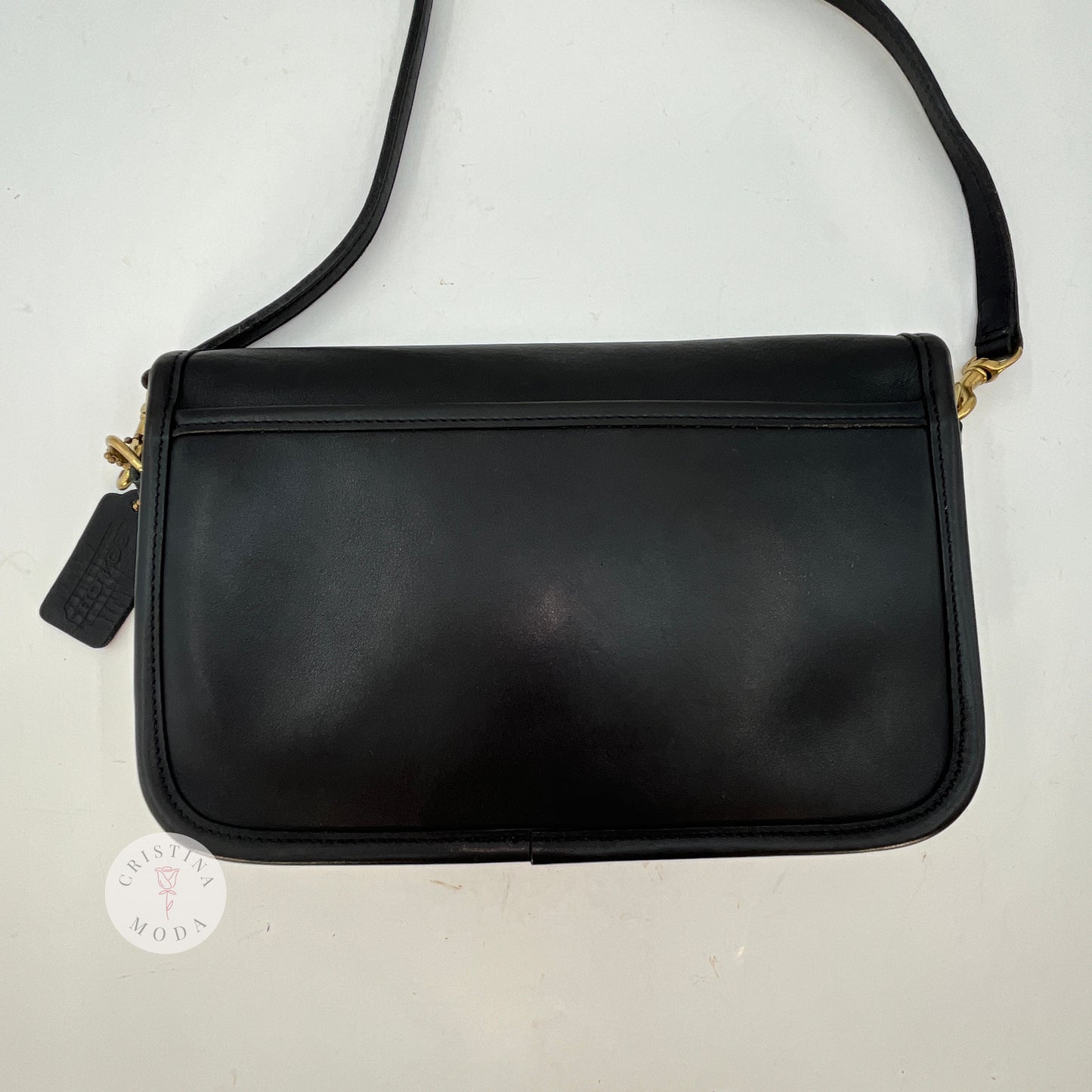 Vintage Coach Pocket Purse 9755 Black Mexico 1998