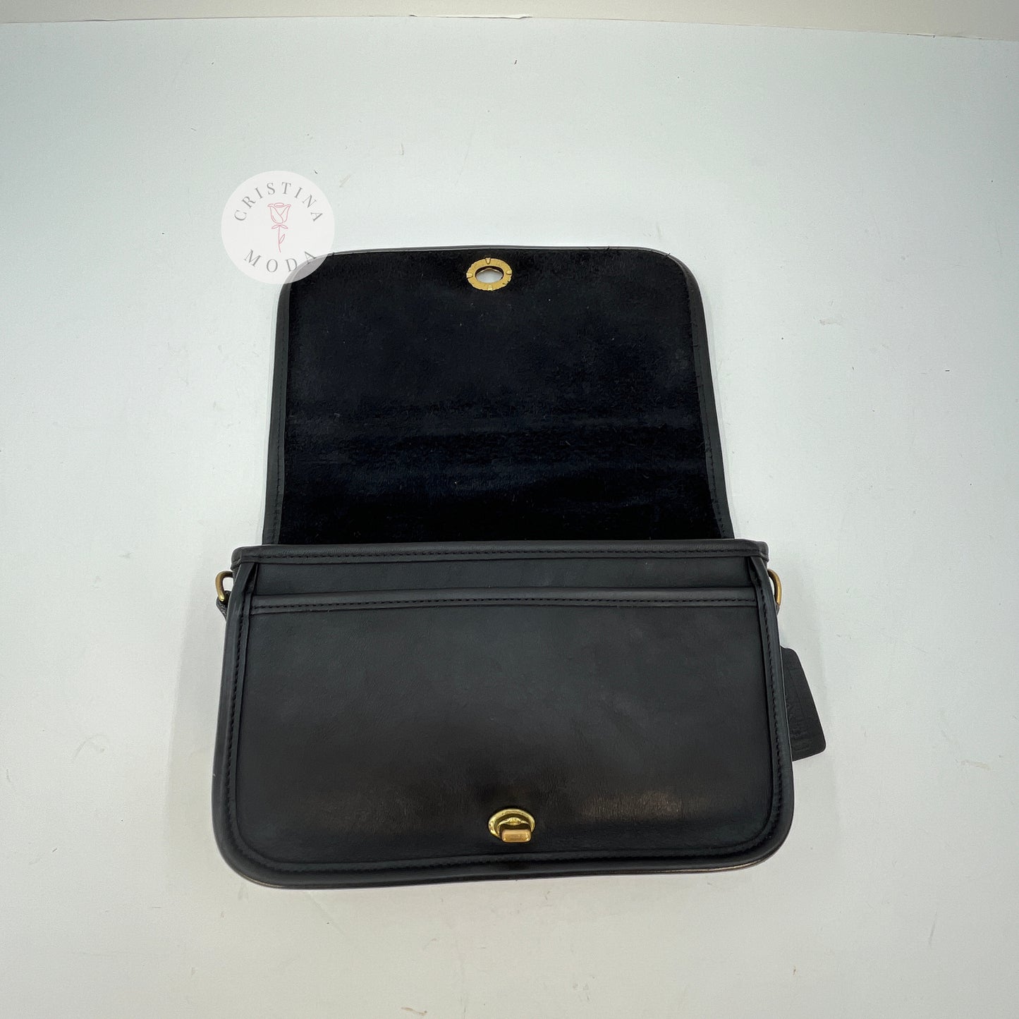 Vintage Coach Pocket Purse 9755 Black Mexico 1998