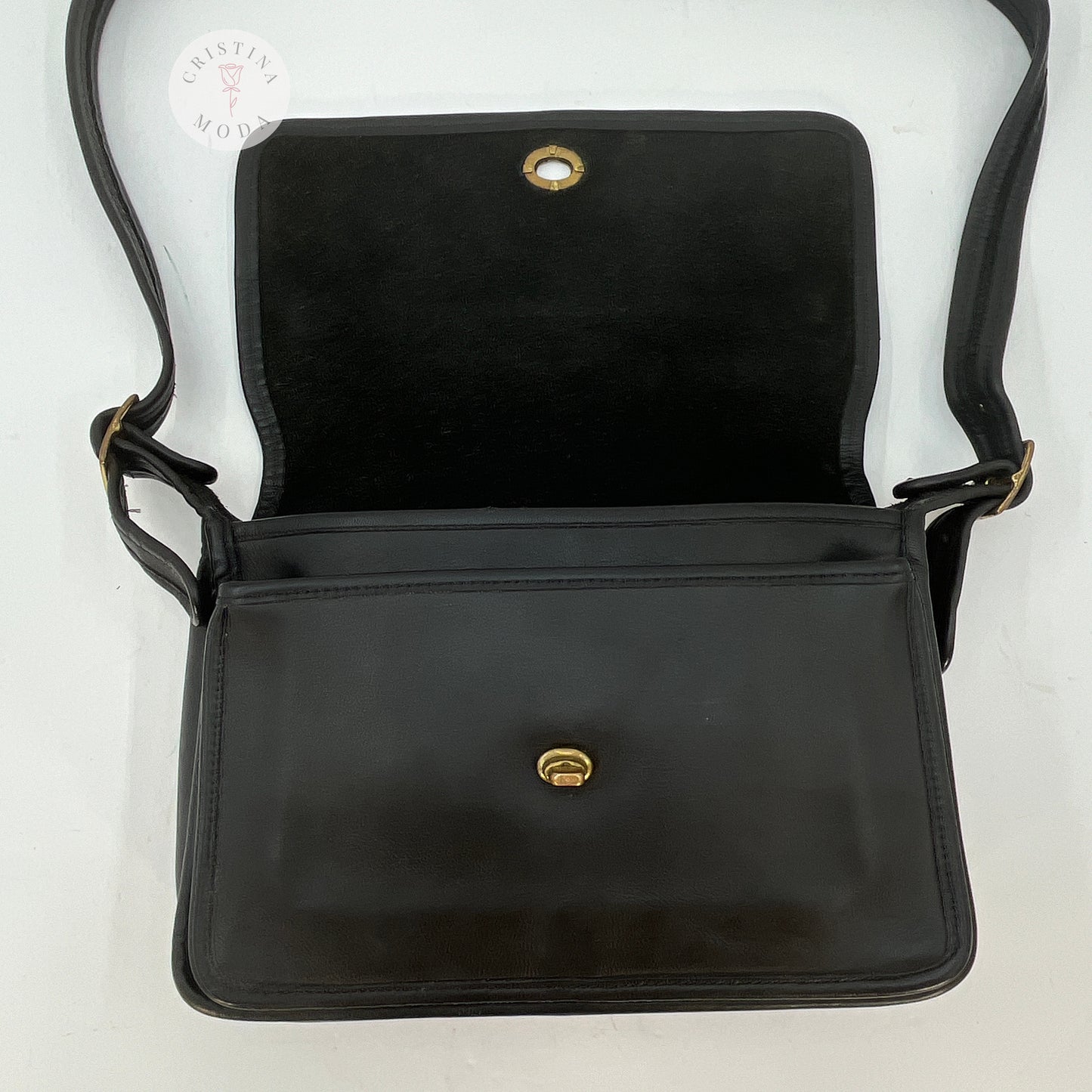 Vintage Coach Pocket Bag 9875 Black USA