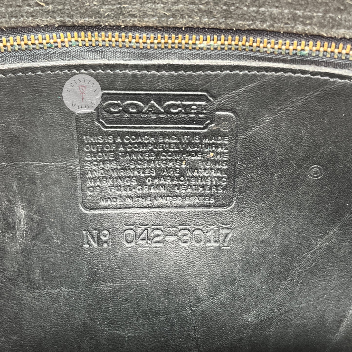 Vintage Coach Pocket Bag 9875 Black USA