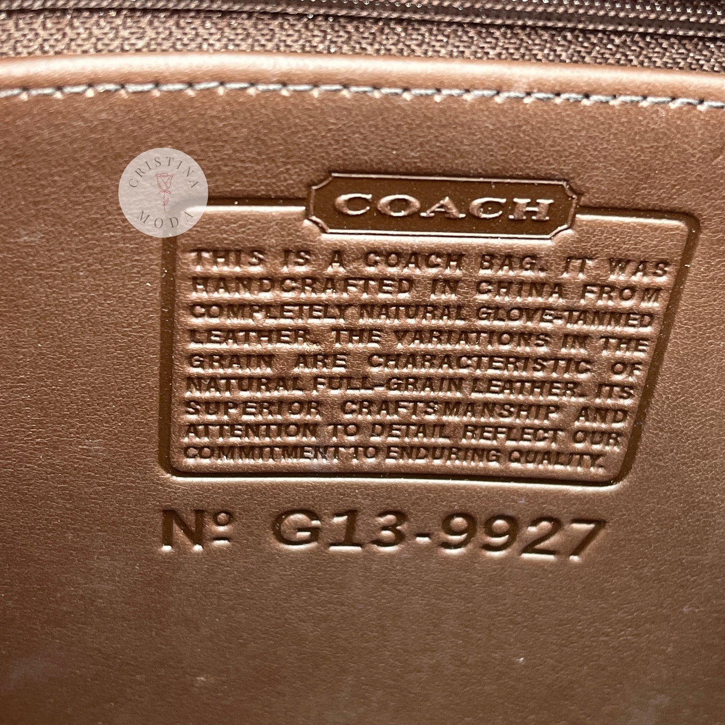 NEW Vintage Coach Willis Bag 9927 Mahogany Brown 2001