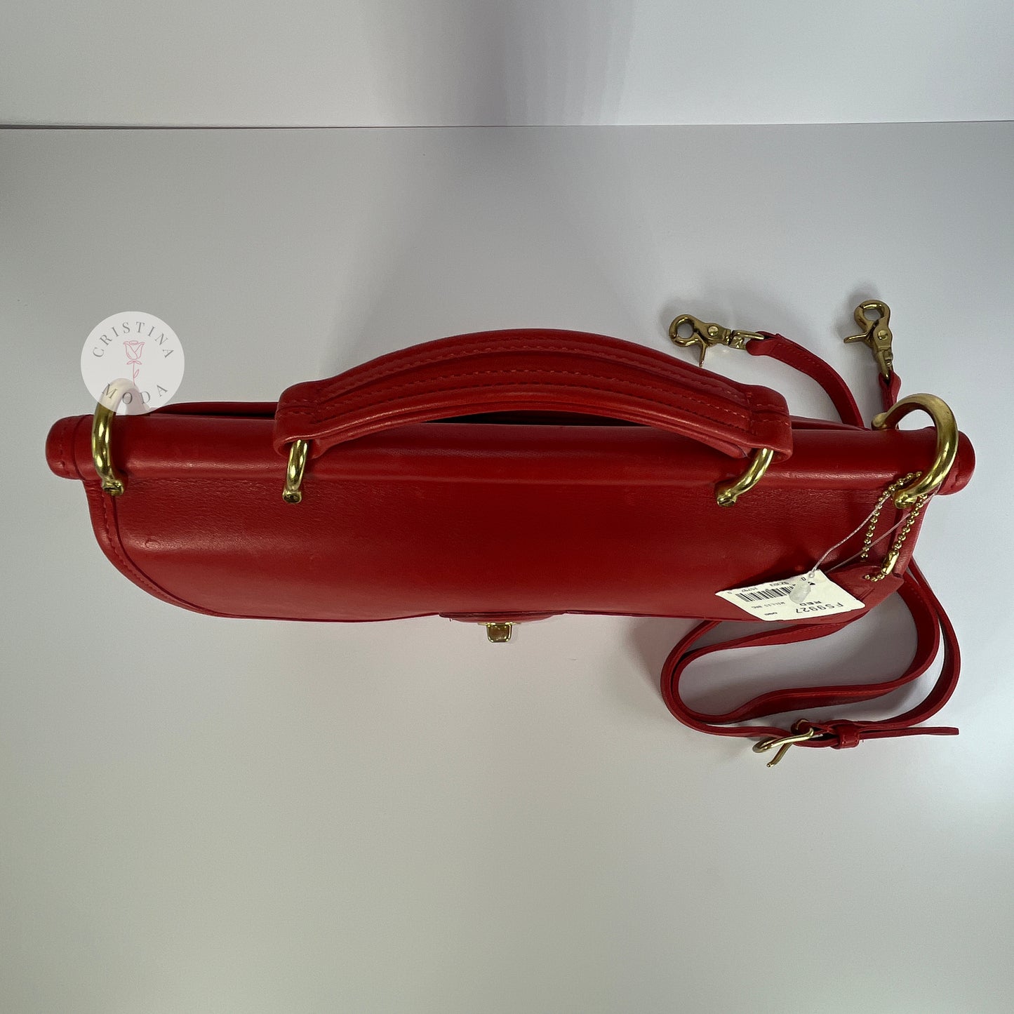 NEW Vintage Coach Willis Bag 9927 Red 1990's