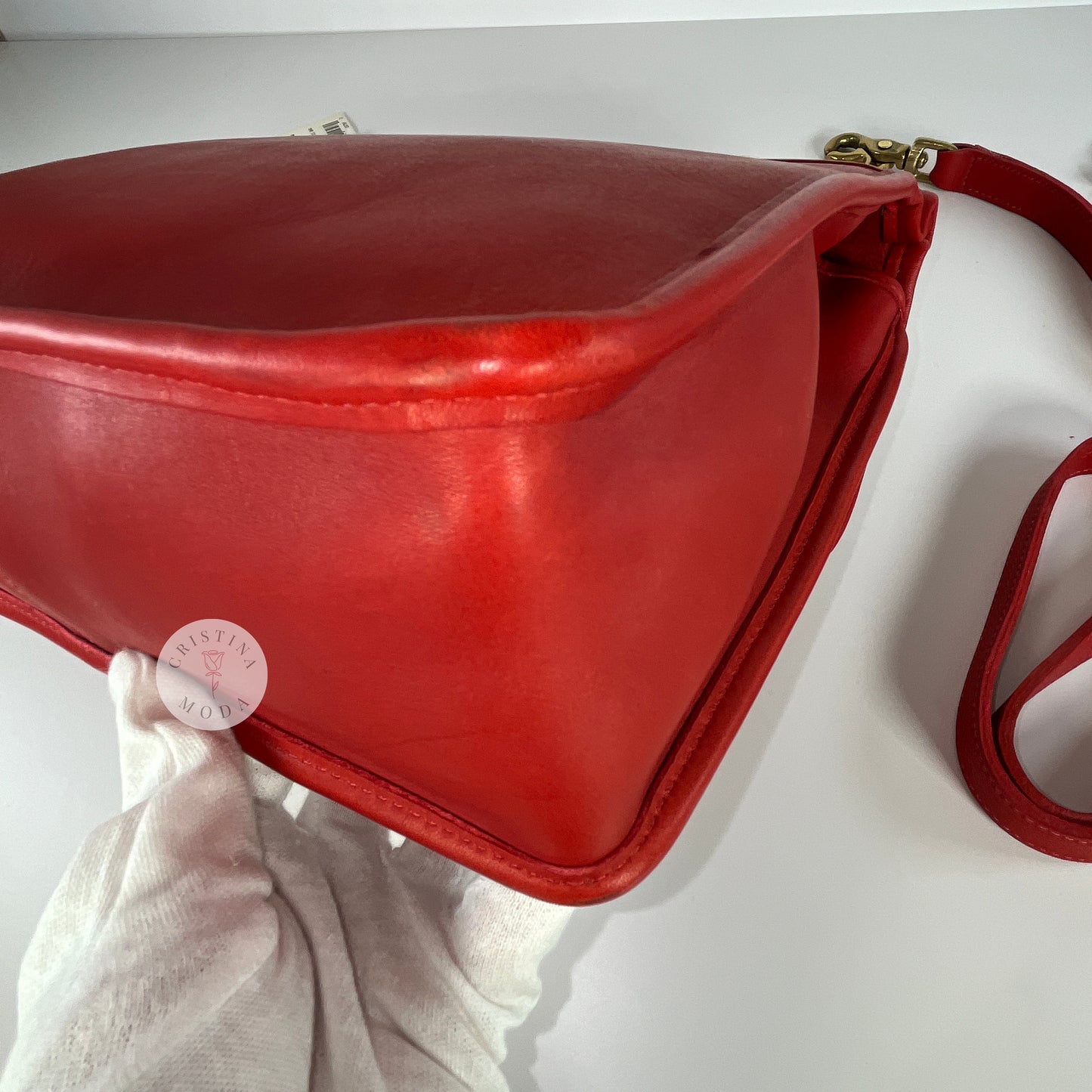 NEW Vintage Coach Willis Bag 9927 Red 1990's