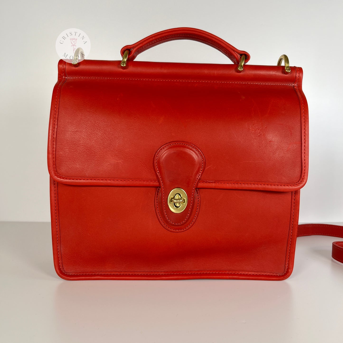 NEW Vintage Coach Willis Bag 9927 Red 1990's