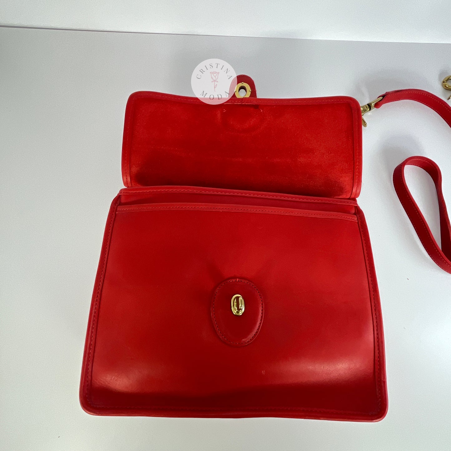 NEW Vintage Coach Willis Bag 9927 Red 1990's