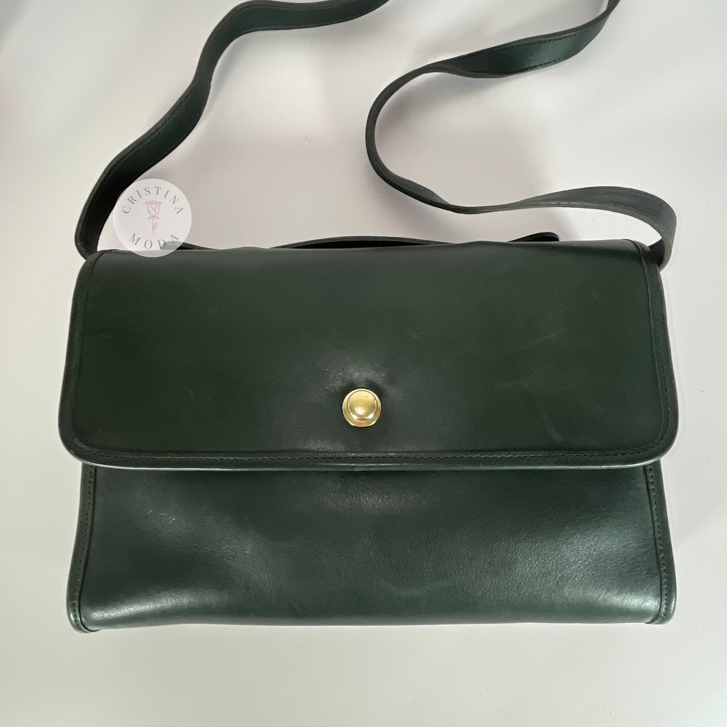 Vintage Coach Avenue Bag 9886 Forest Green USA 1990's