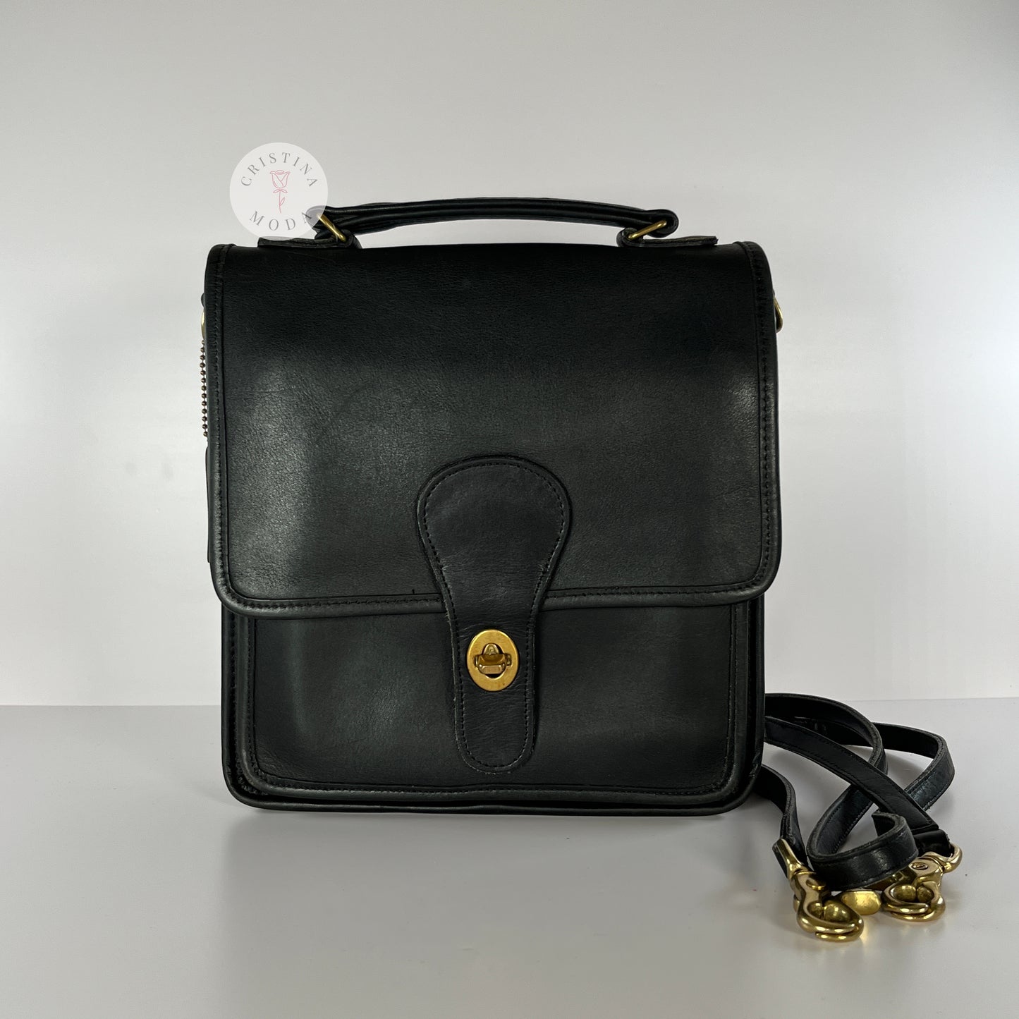 Vintage Coach Station Bag 5130 Black USA