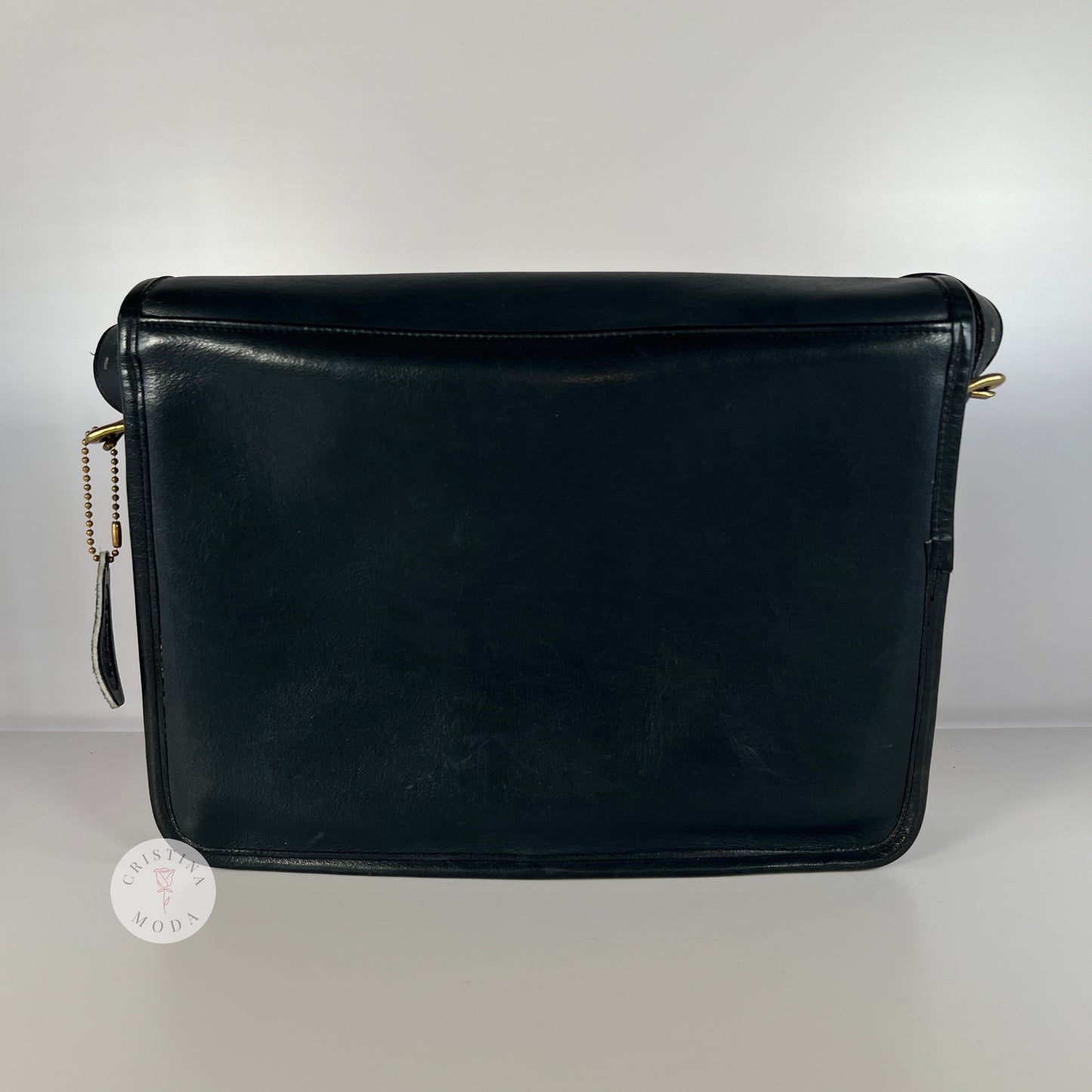 Vintage Coach NYC Saddle Pouch 9585 Navy 1980s