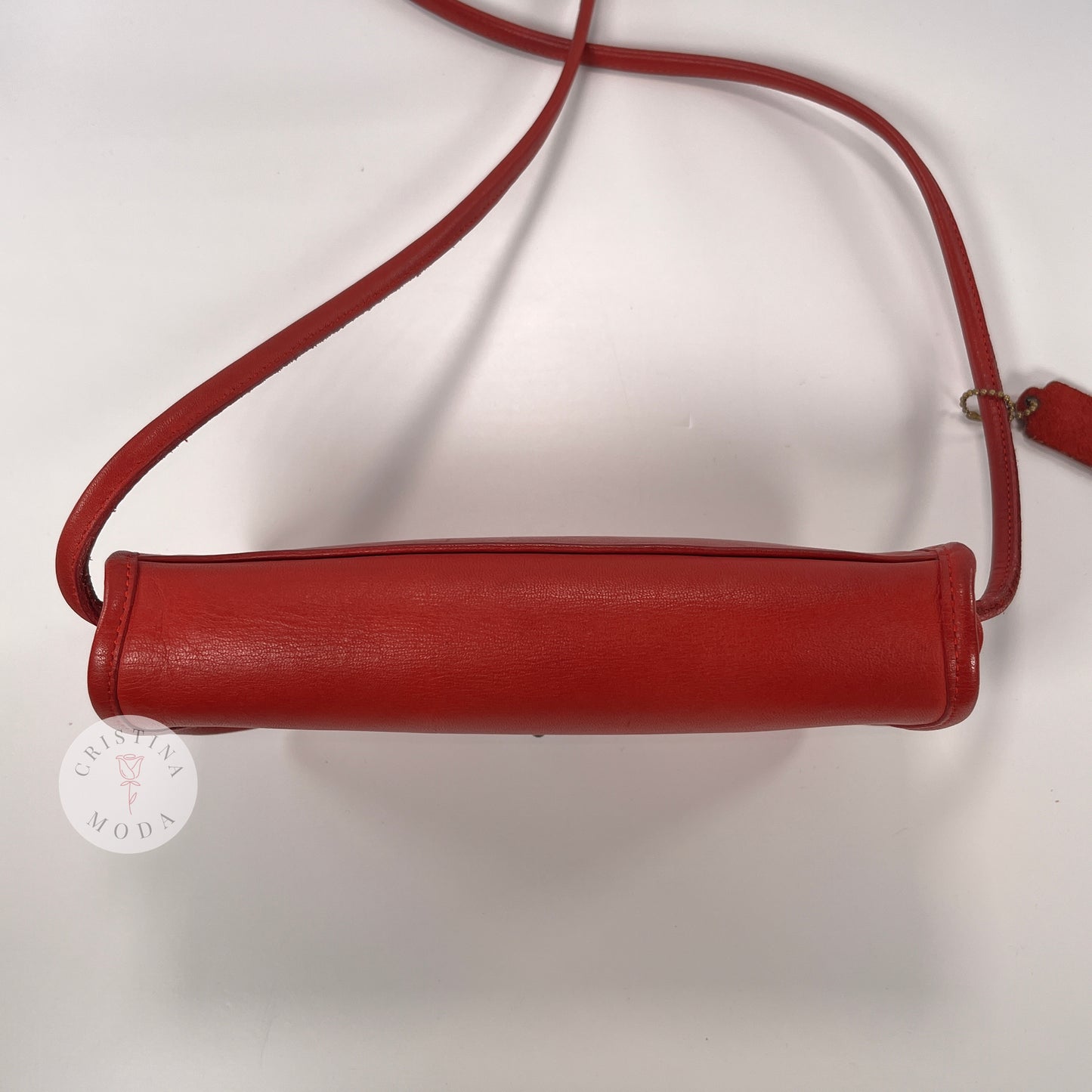Vintage Coach NYC Dinky Bag 9375 Red 1980s