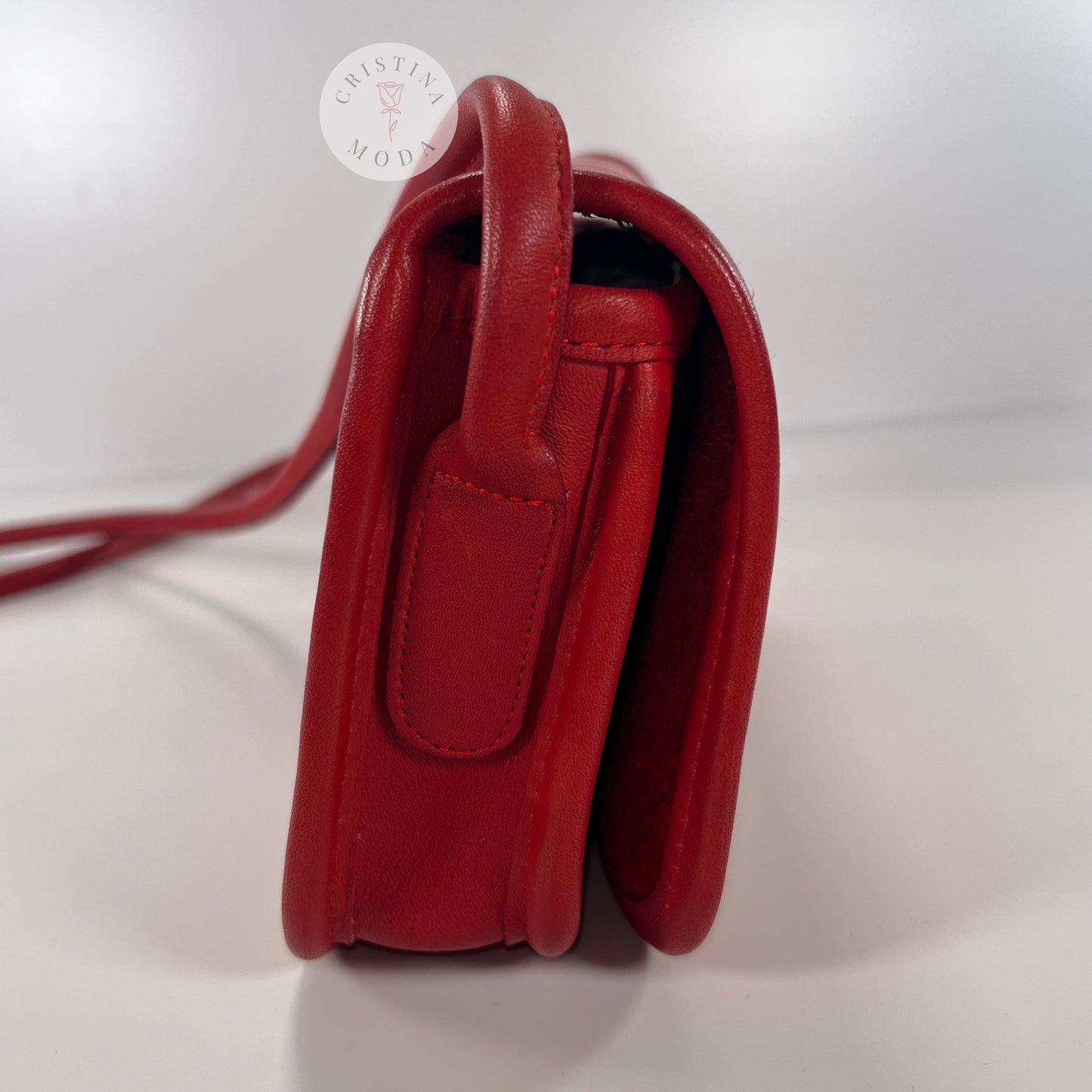 Vintage Coach NYC Dinky Bag 9375 Red 1980s