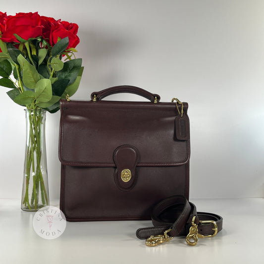 Vintage Coach Willis Bag 9927 Mahogany Brown 2003 Dominican Republic