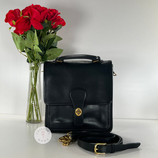Vintage Coach Station Bag 5130 Black 2001