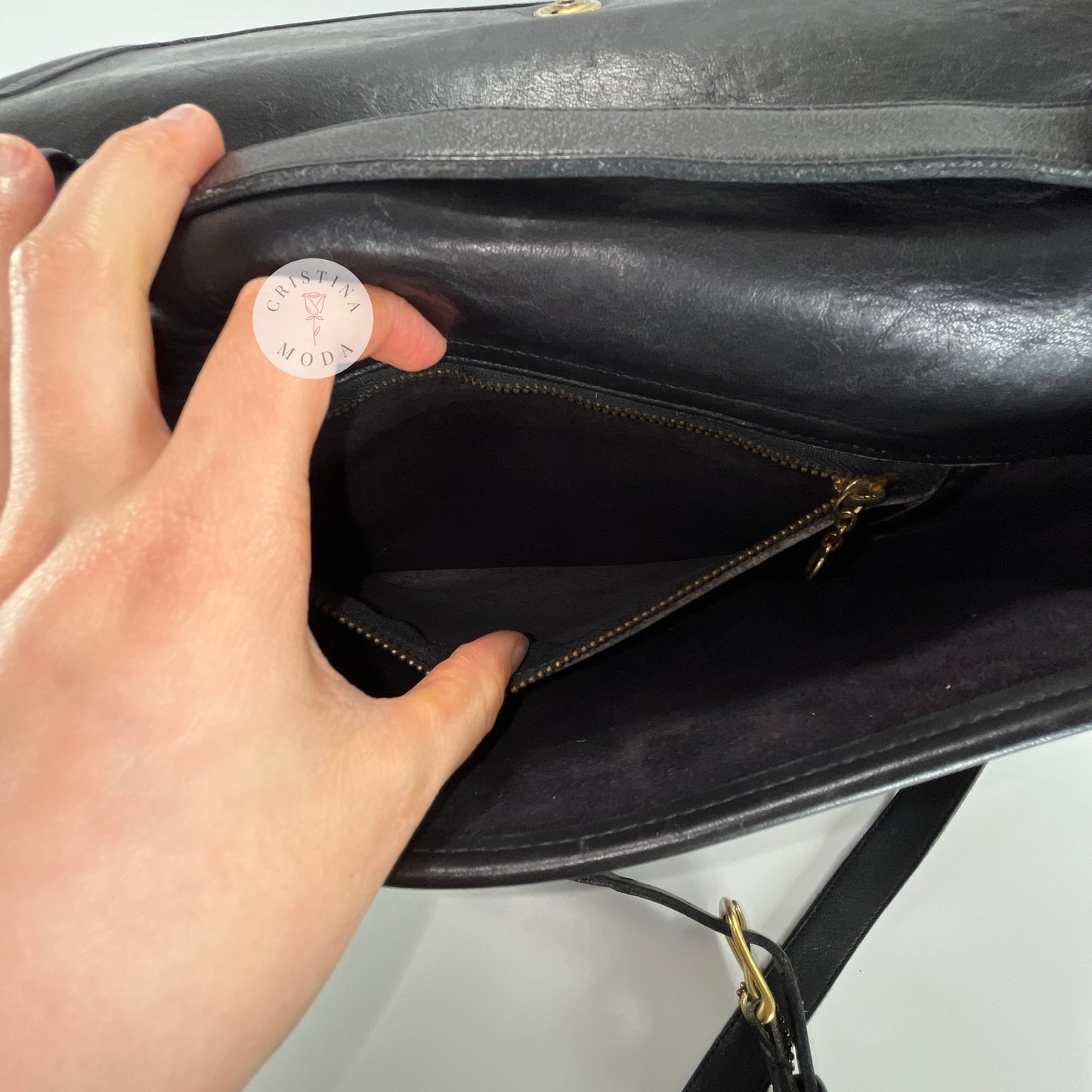 Vintage Coach Avenue Bag 9886 Black USA 1990s