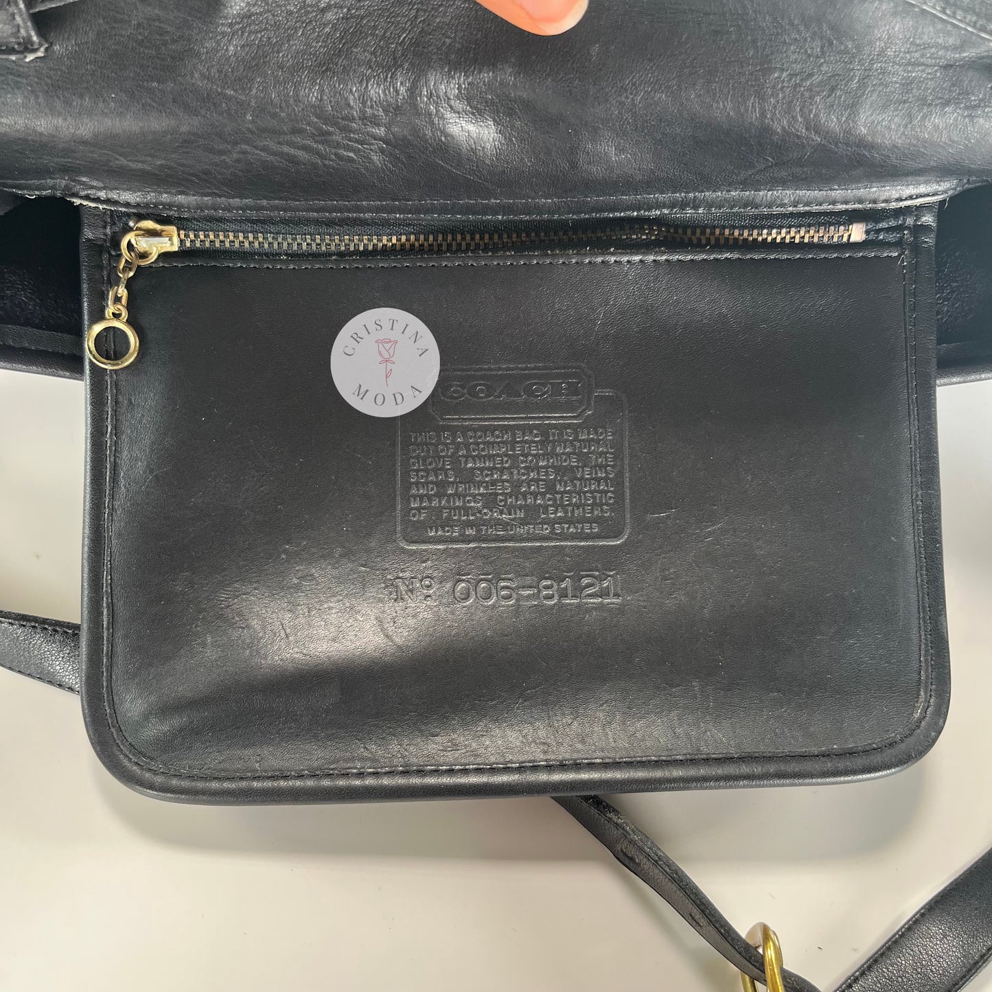 Vintage Coach Avenue Bag 9886 Black USA 1990s