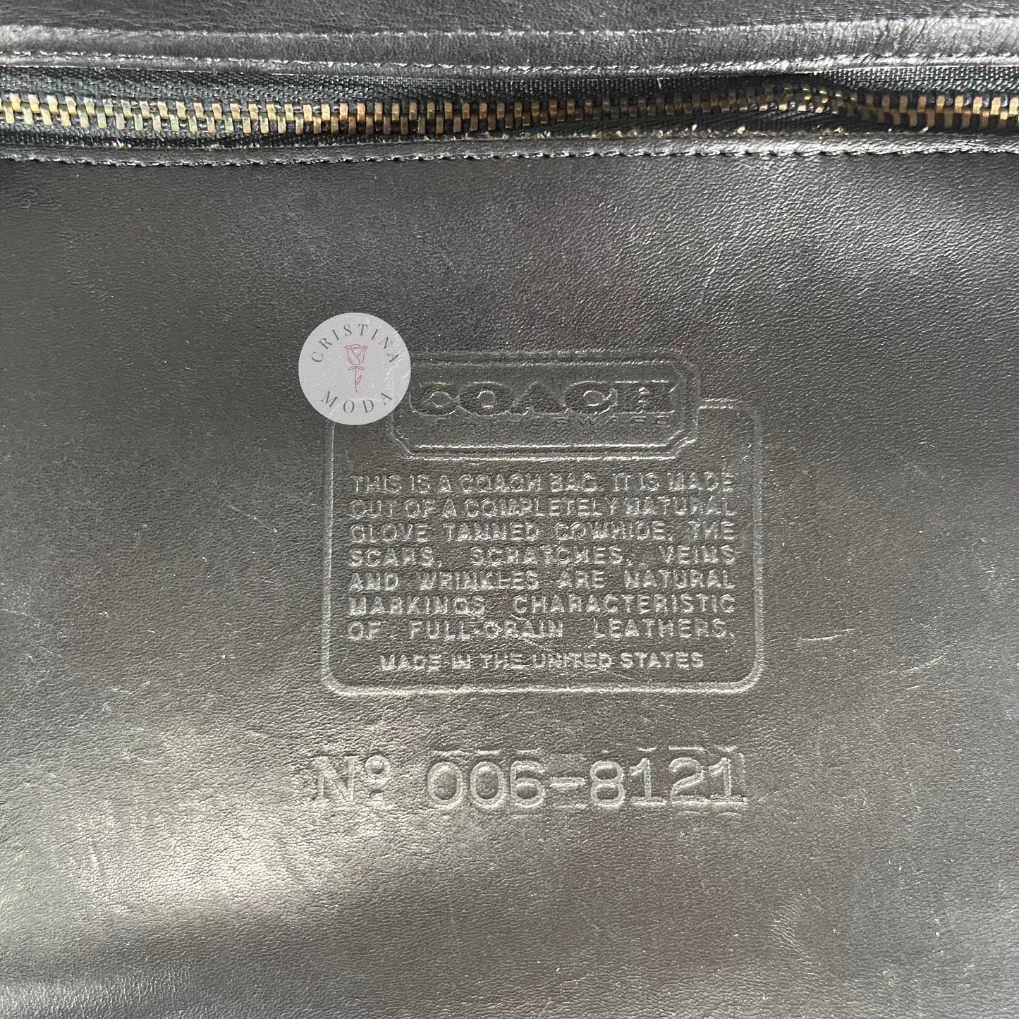 Vintage Coach Avenue Bag 9886 Black USA 1990s