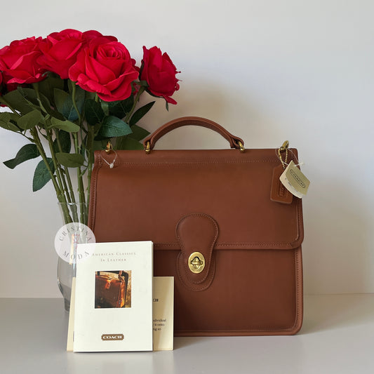 NEW Vintage Coach Willis Bag 9927 British Tan 1994 USA