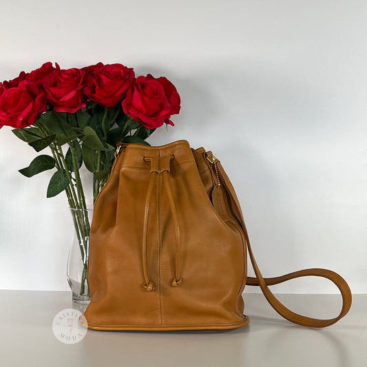 Vintage Coach Drawstring Sac Medium 4015 Honey USA