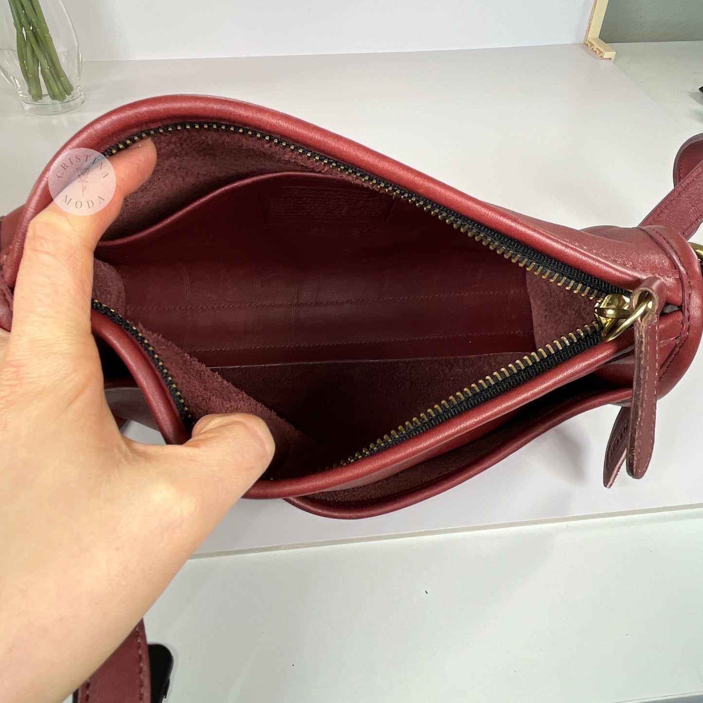 Vintage Coach Austin Bag 9909 Bordeaux USA 1990's