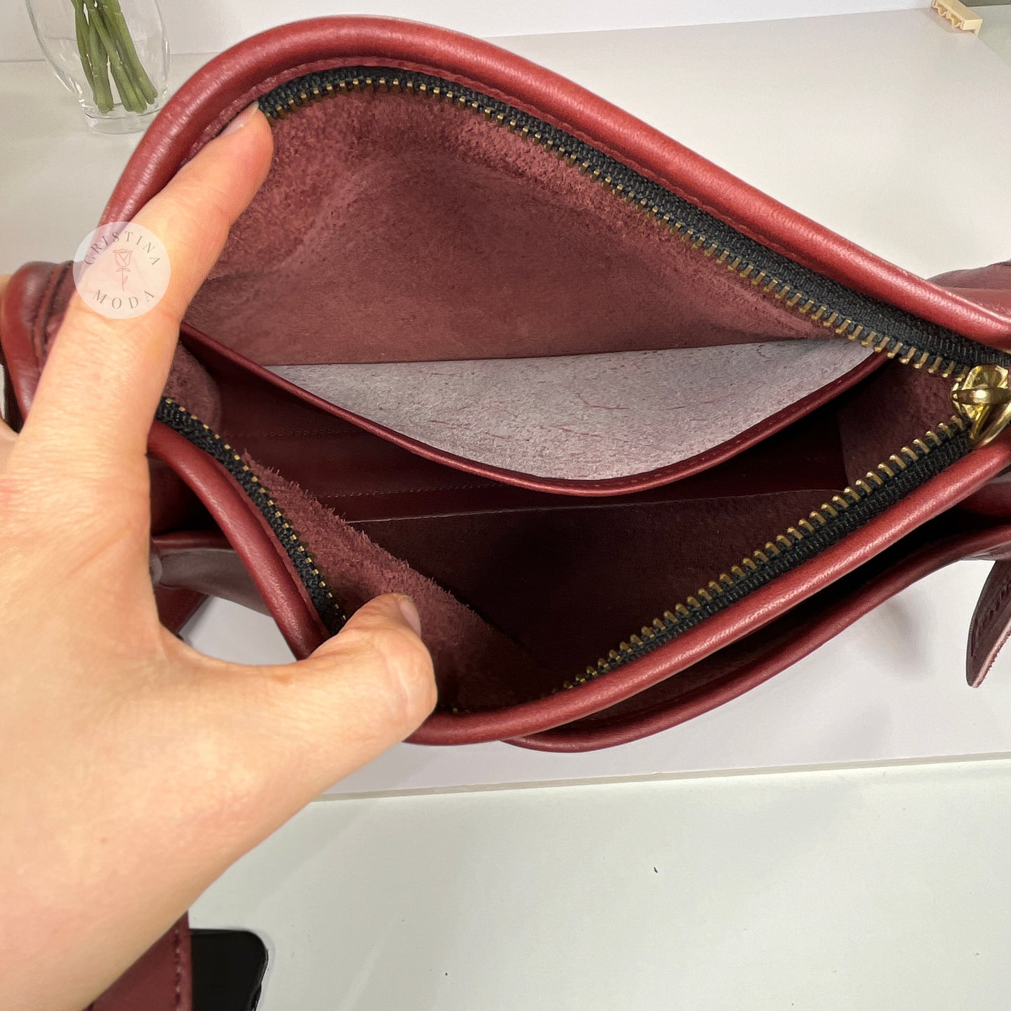 Vintage Coach Austin Bag 9909 Bordeaux USA 1990's
