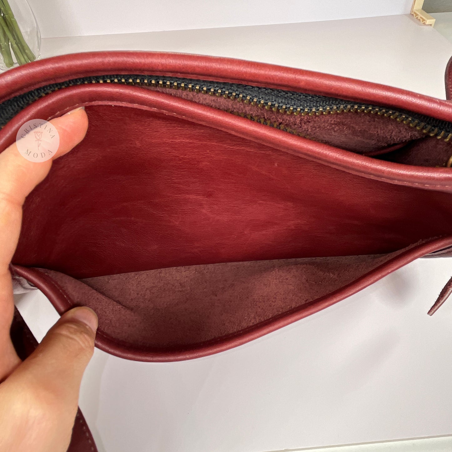 Vintage Coach Austin Bag 9909 Bordeaux USA 1990's