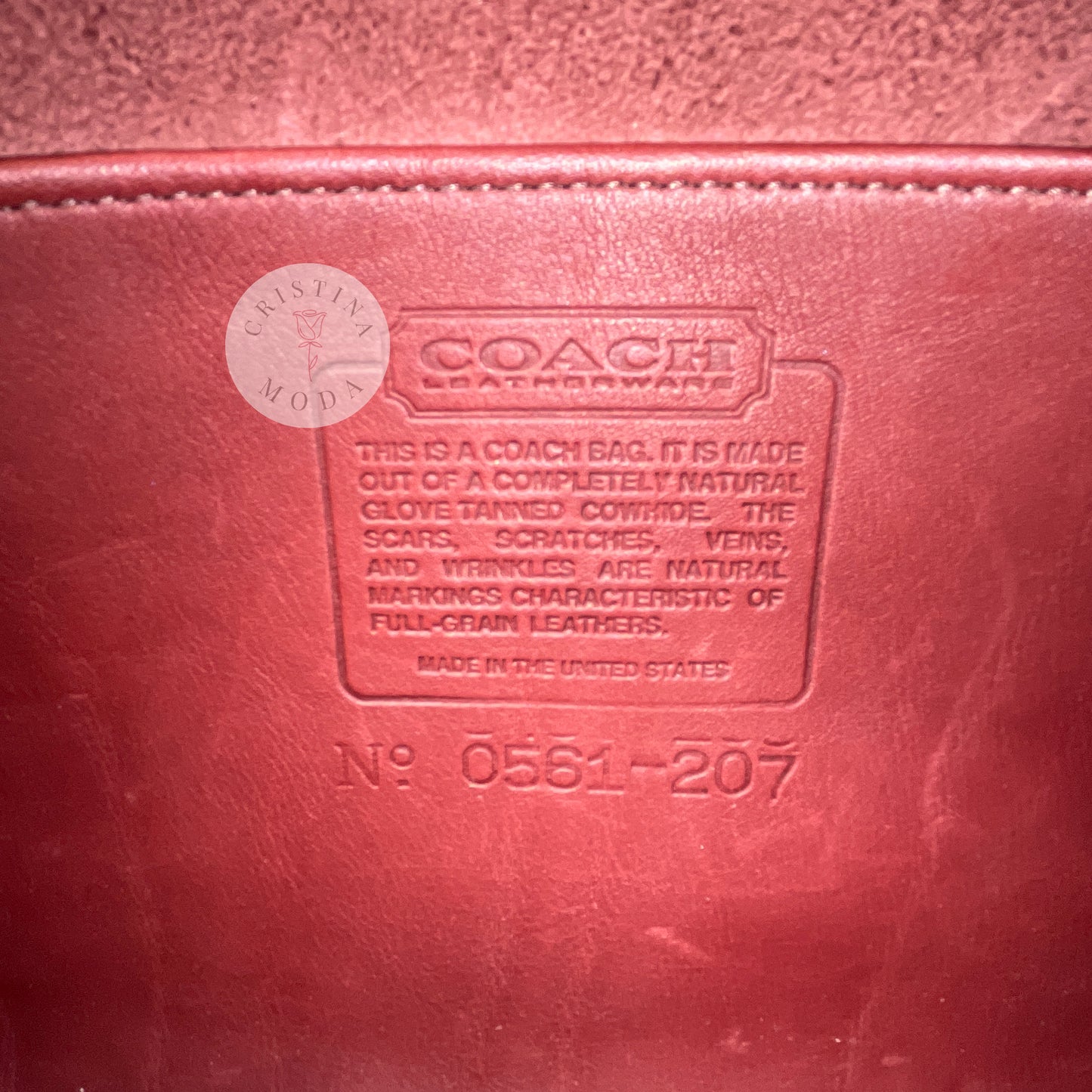 Vintage Coach Austin Bag 9909 Bordeaux USA 1990's