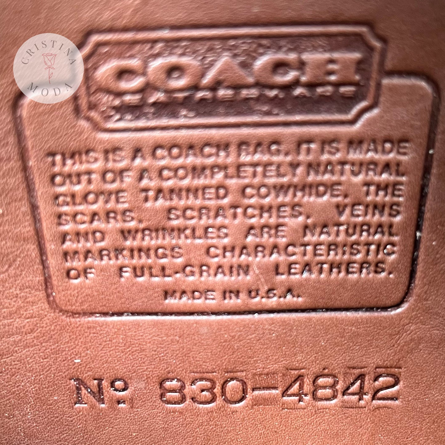 Vintage Coach Pocket Purse 9755 Brown USA
