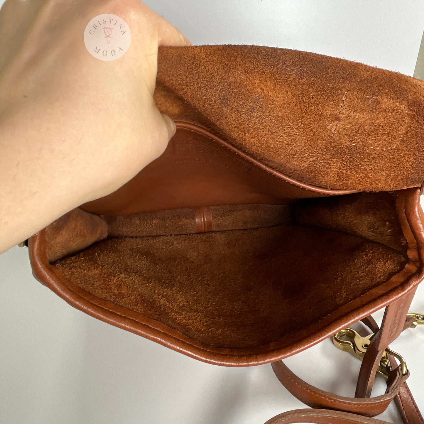 Vintage Coach Station Bag 5130 British Tan USA 1999
