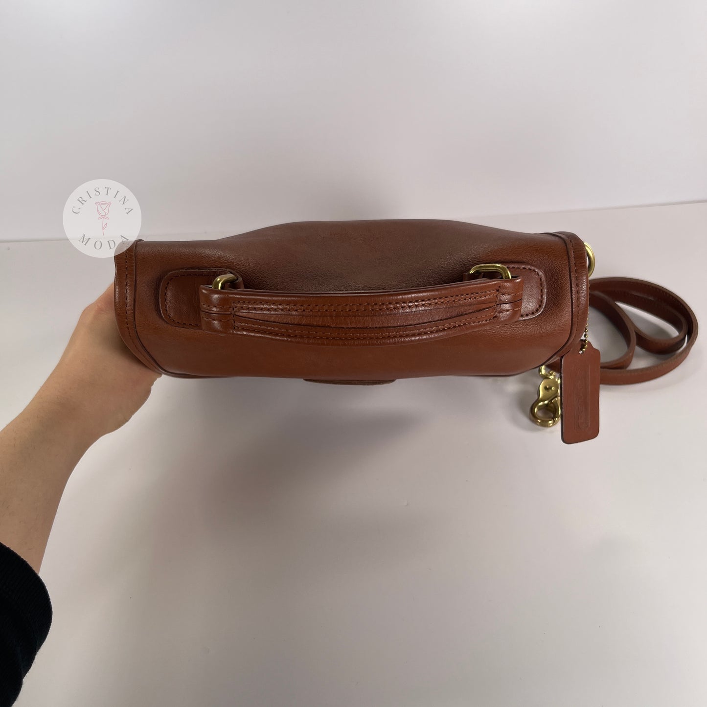 Vintage Coach Station Bag 5130 British Tan USA 1999