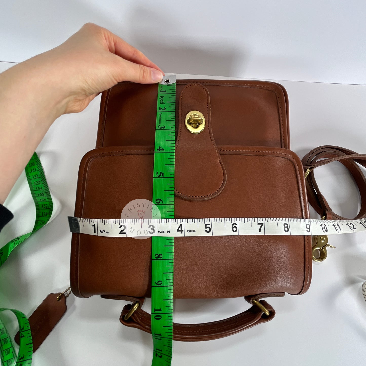 Vintage Coach Station Bag 5130 British Tan USA 1999