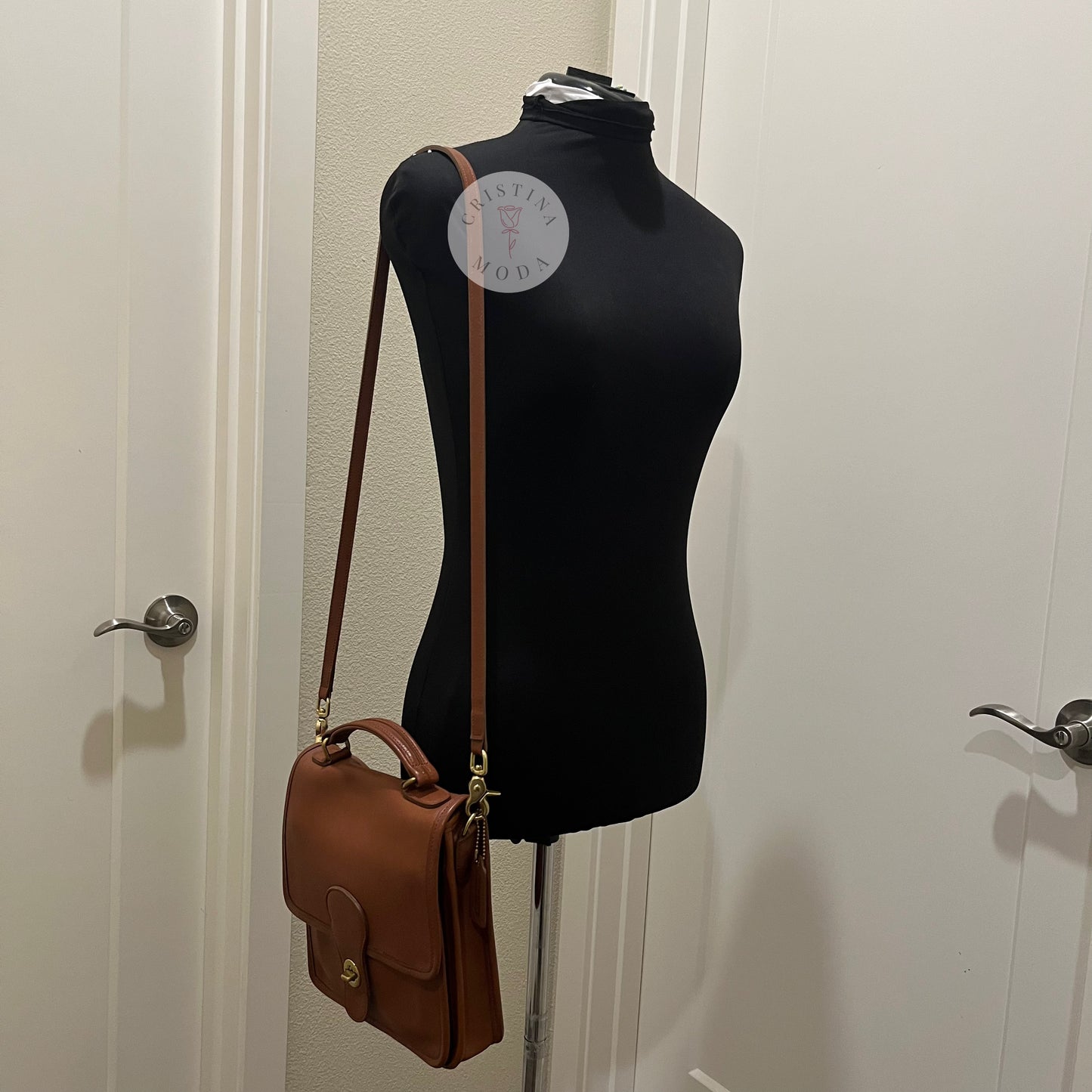 Vintage Coach Station Bag 5130 British Tan USA 1999