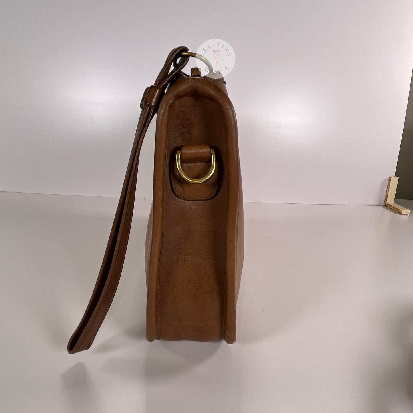 Vintage Coach NYC Zippered Clutch 9455 Tabac 1980's