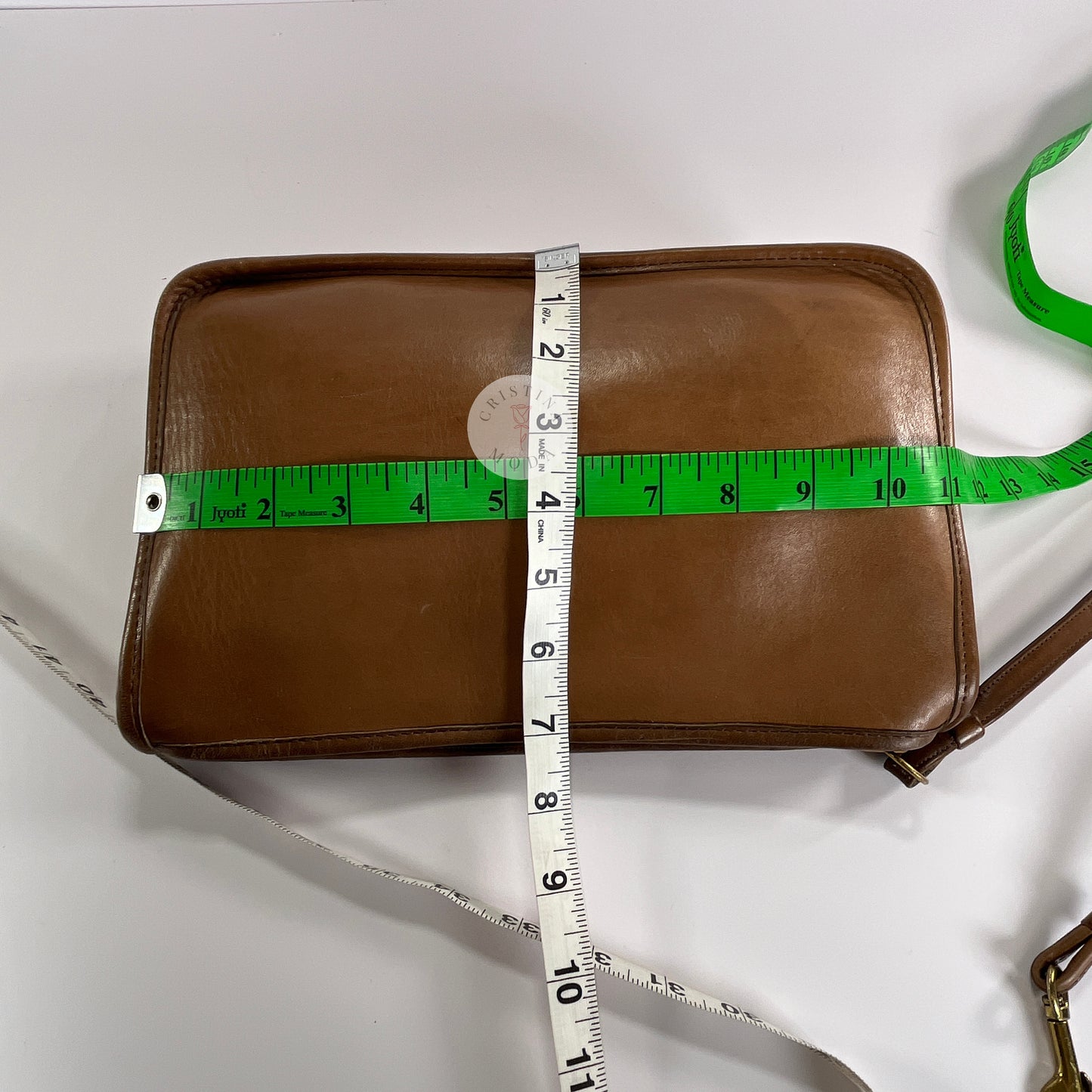 Vintage Coach NYC Zippered Clutch 9455 Tabac 1980's