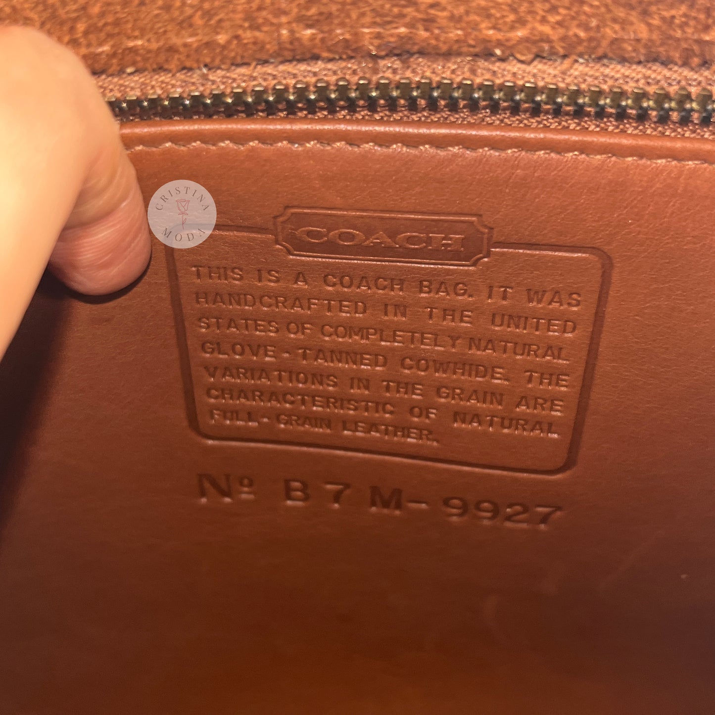 Vintage Coach Willis Bag 9927 British Tan 1997 USA
