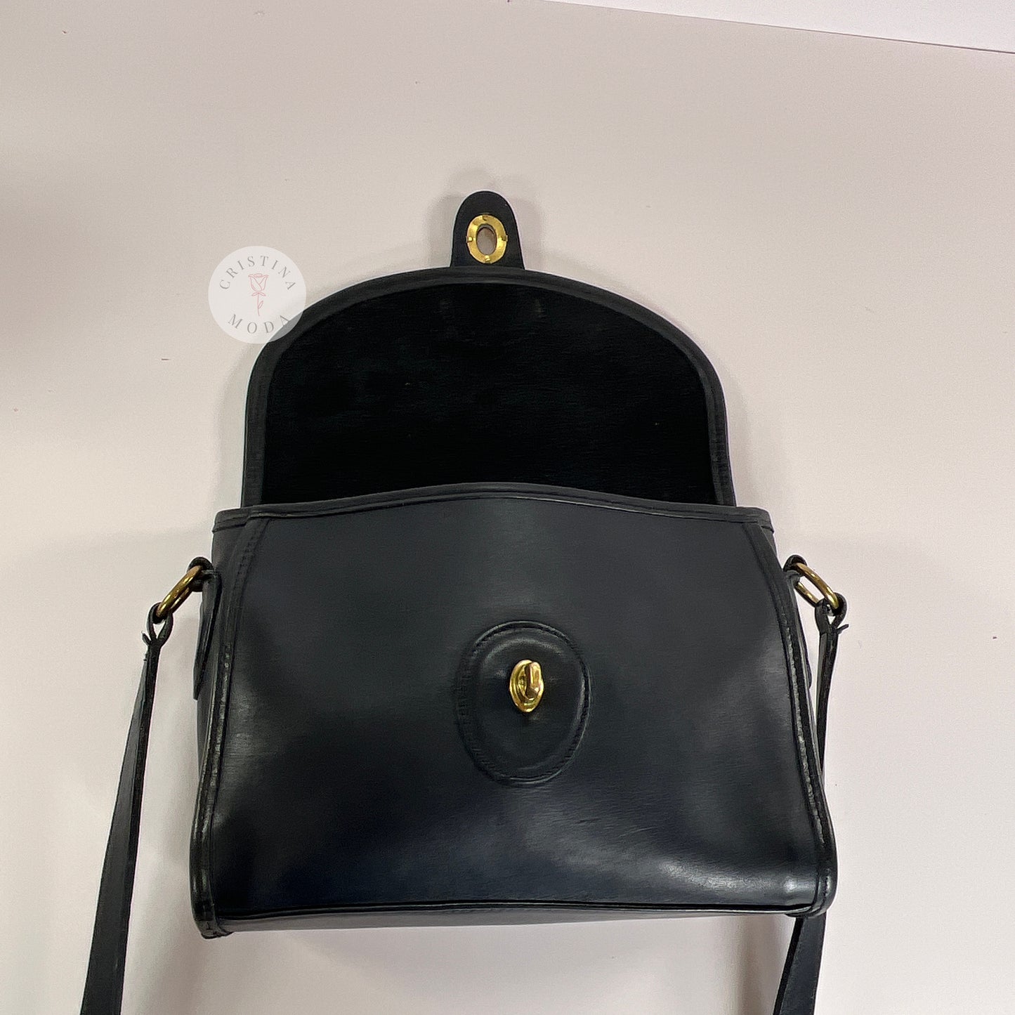 Vintage Coach Devon Bag 9908 Navy USA 1994