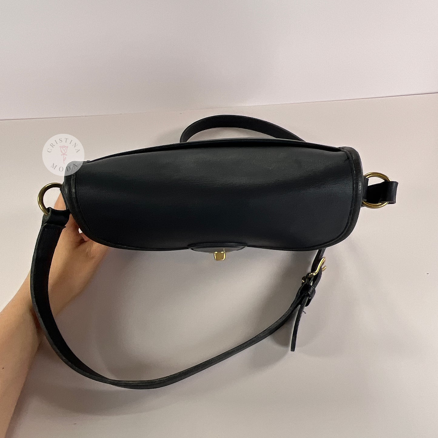 Vintage Coach Devon Bag 9908 Navy USA 1994