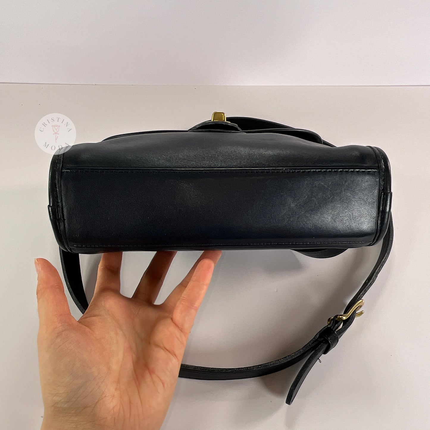 Vintage Coach Devon Bag 9908 Navy USA 1994