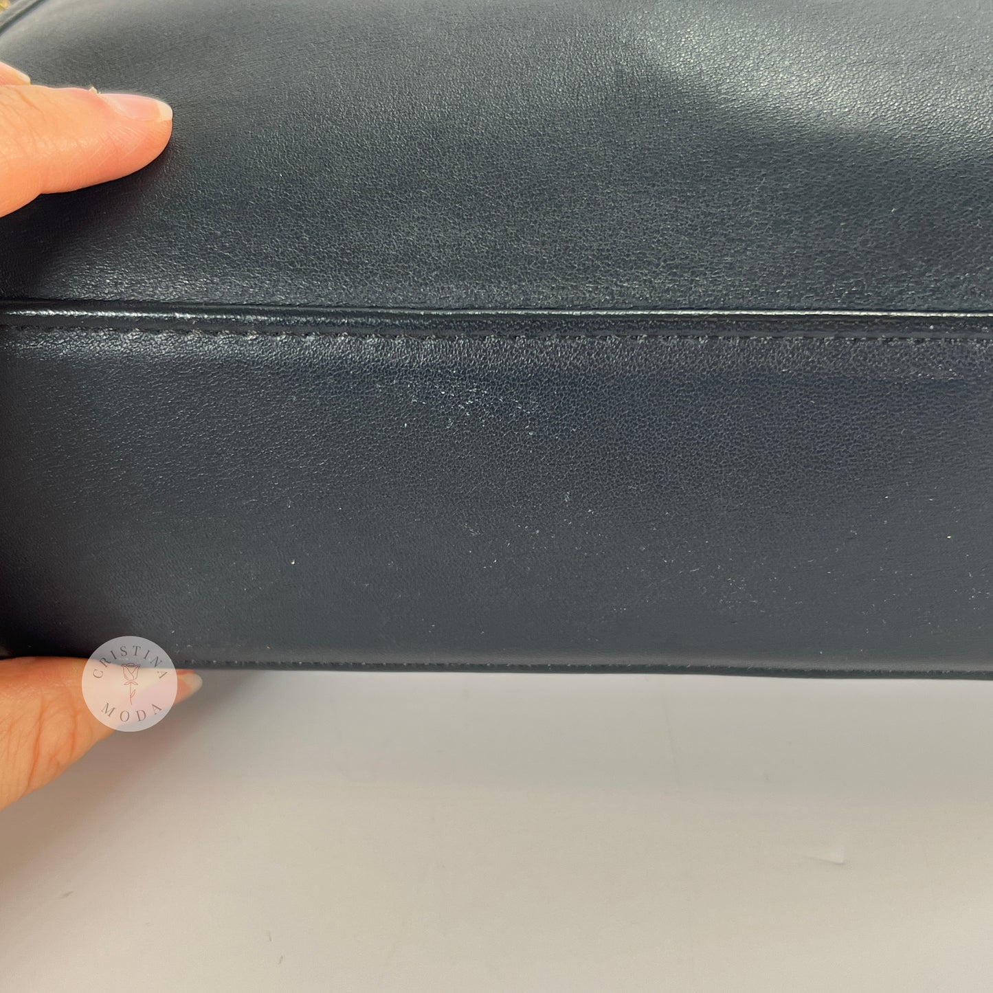 Vintage Coach Devon Bag 9908 Navy USA 1994