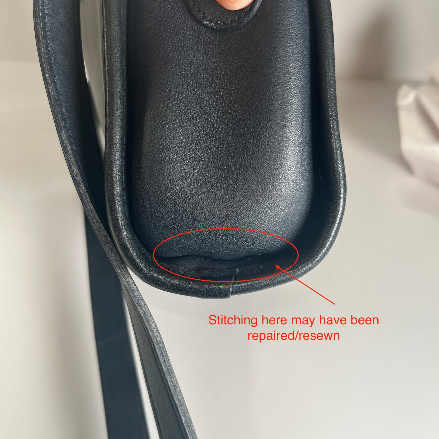 Vintage Coach Devon Bag 9908 Navy USA 1994