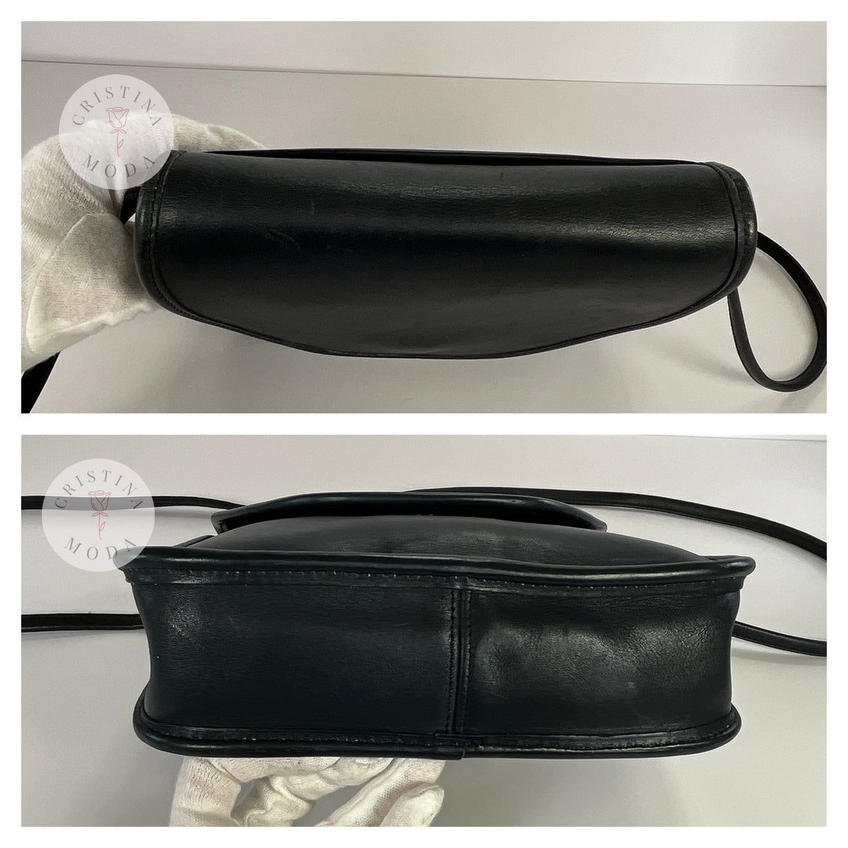 Vintage Coach Lindsay Bag 9888 Navy USA