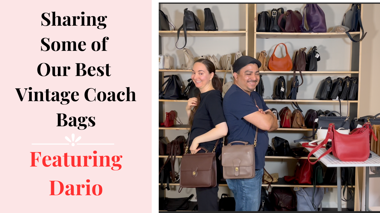 Load video: Spotlight: Vintage Coach Shoulder Bags