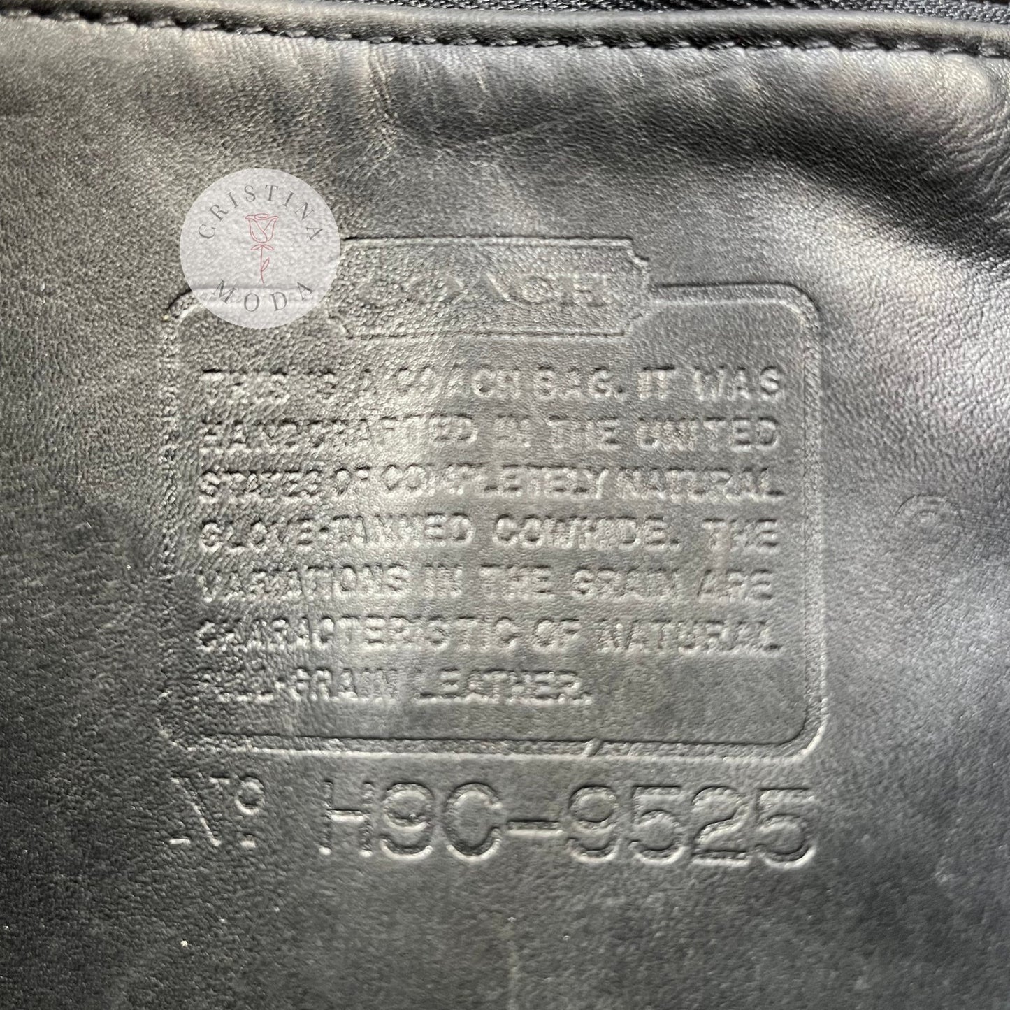 Vintage Coach Stewardess Bag 9525 Black USA 1999