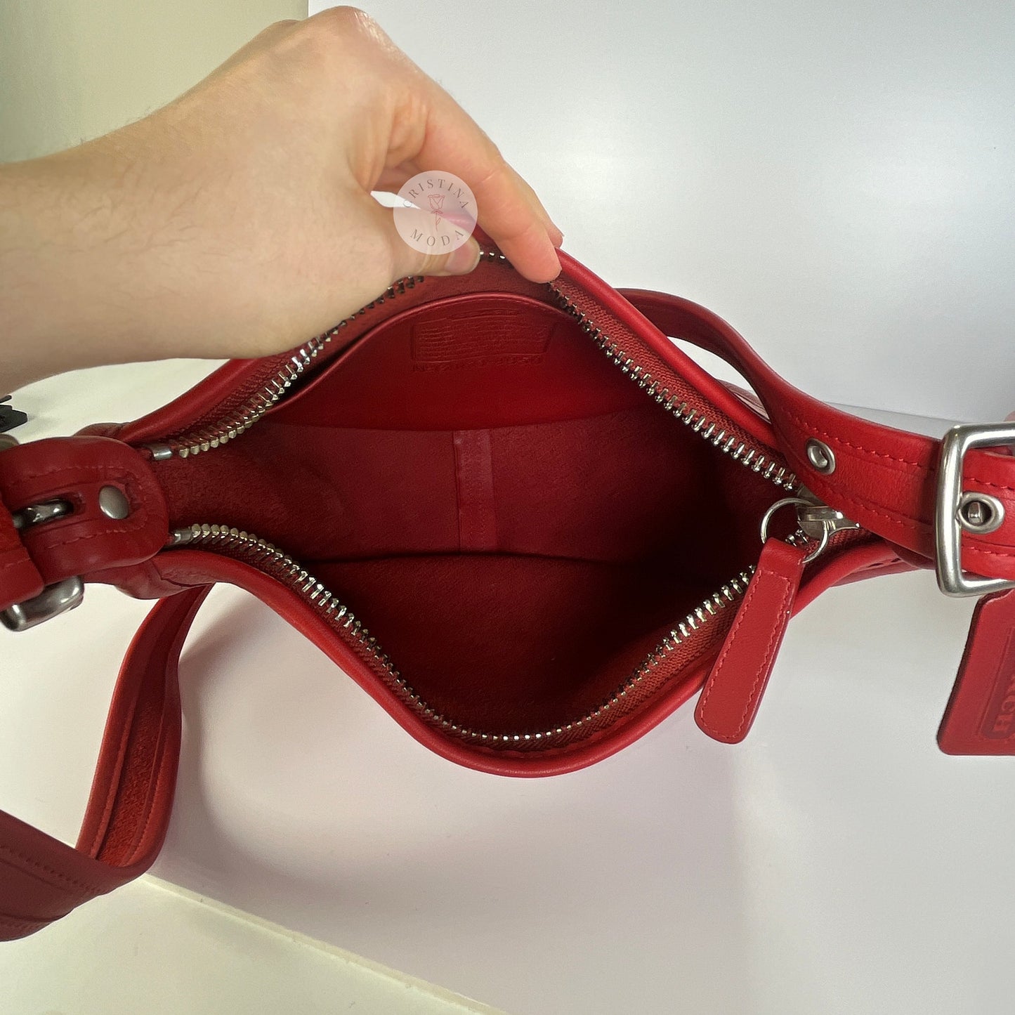 Vintage Coach Janice Legacy Bag 9950 Red 2006