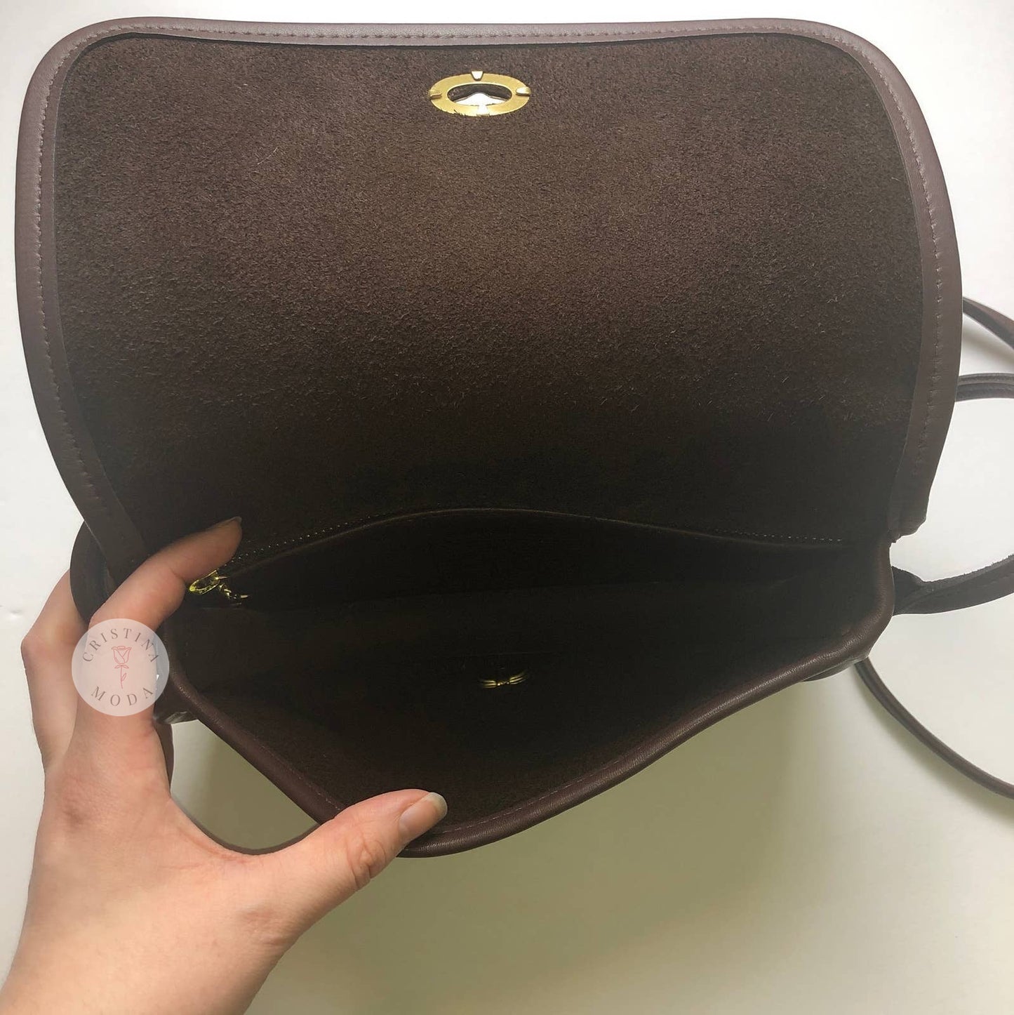 LIKE NEW Vintage Coach Dinky Bag 9375 Mahogany Costa Rica 2000