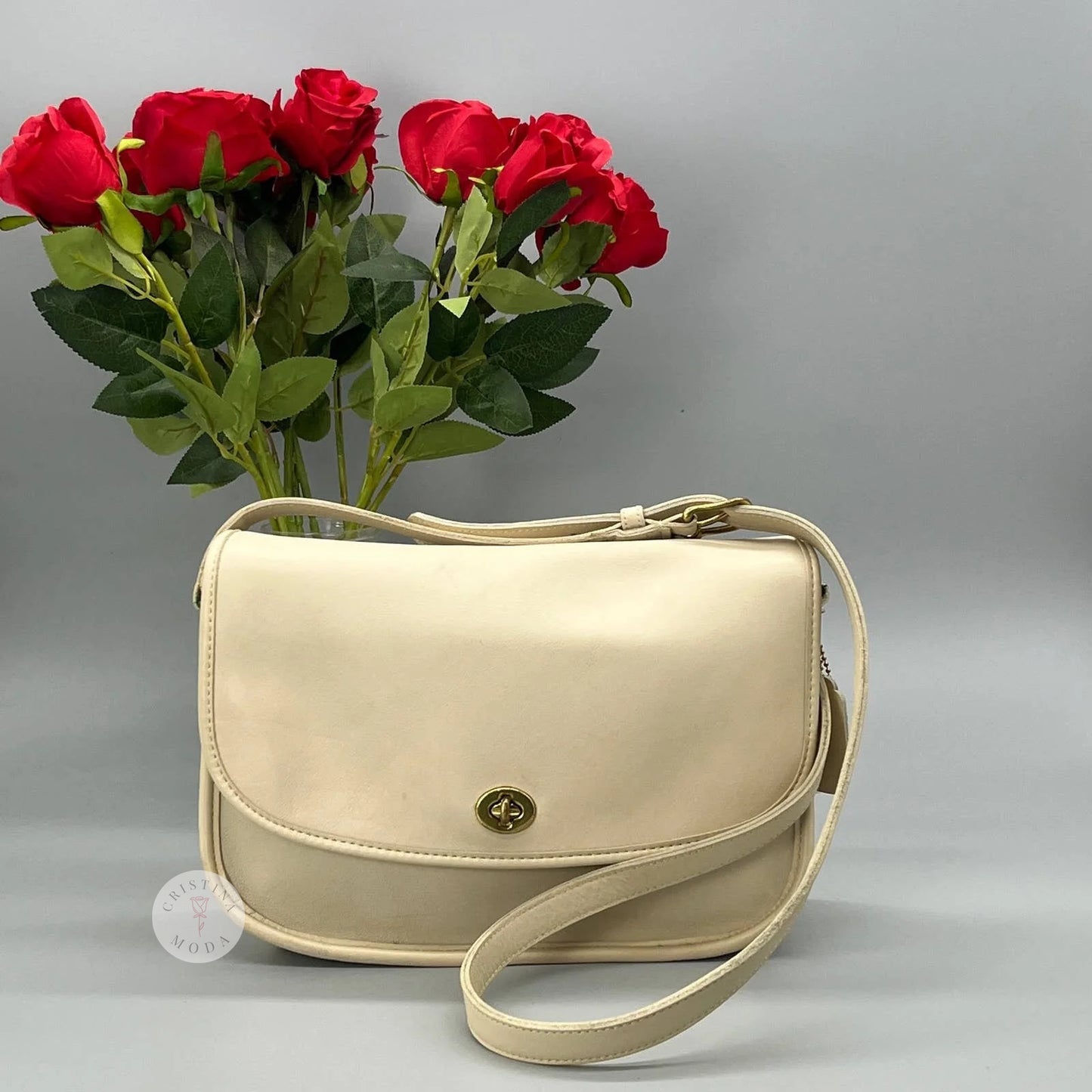 Vintage Coach City Bag 9790 Bone 1994 USA