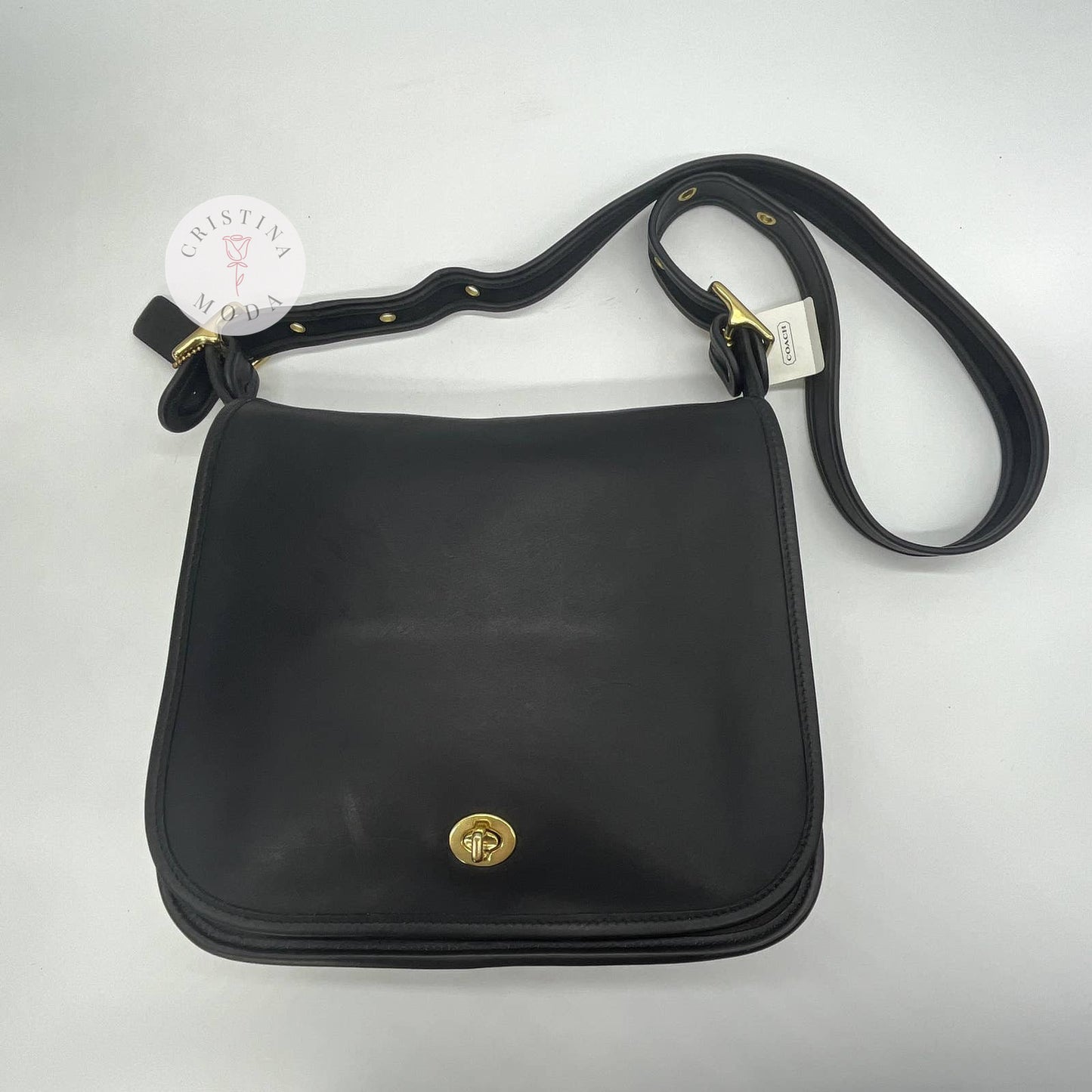 NEW Vintage Coach Stewardess Bag 9525 Black 2000 Costa Rica