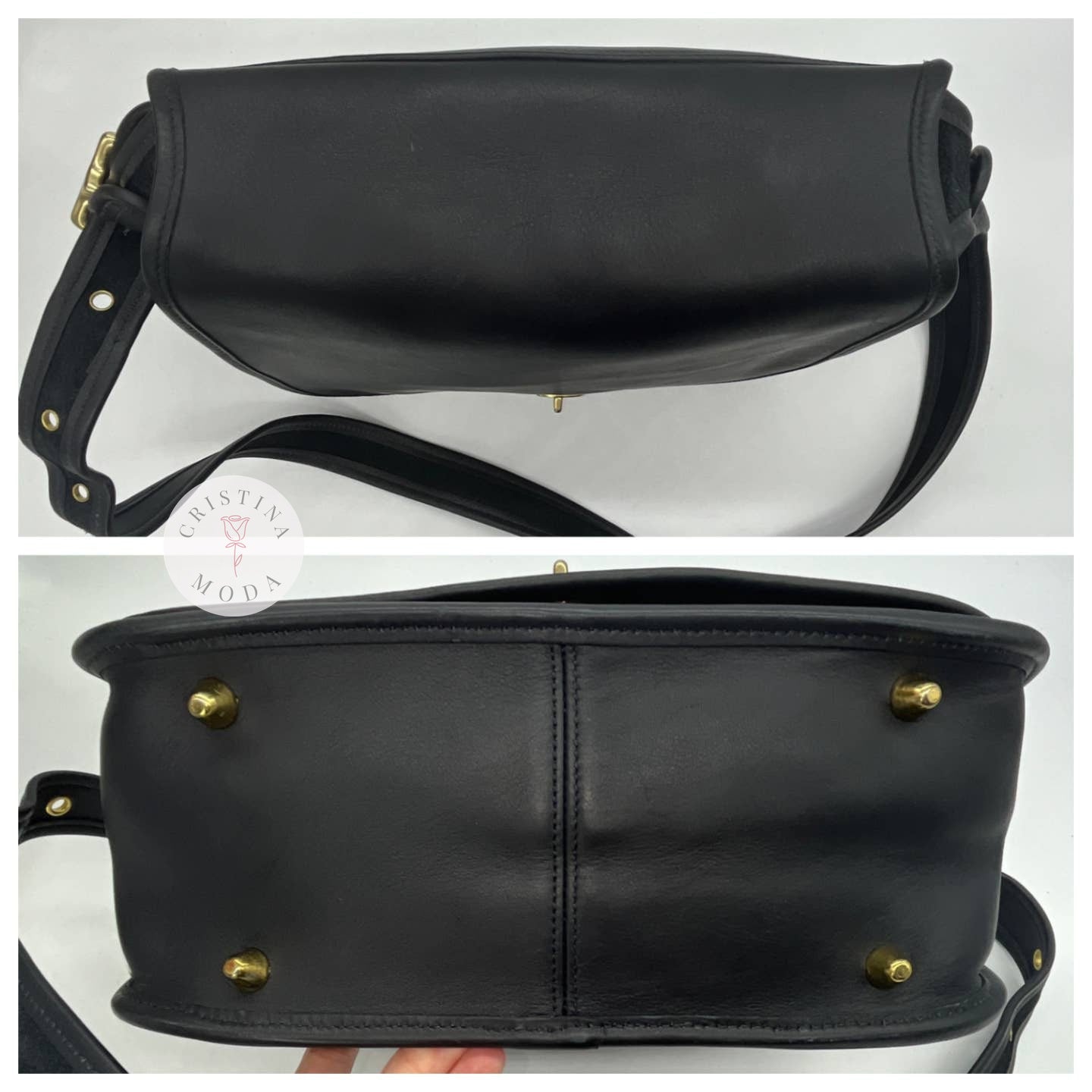 NEW Vintage Coach Stewardess Bag 9525 Black 2000 Costa Rica