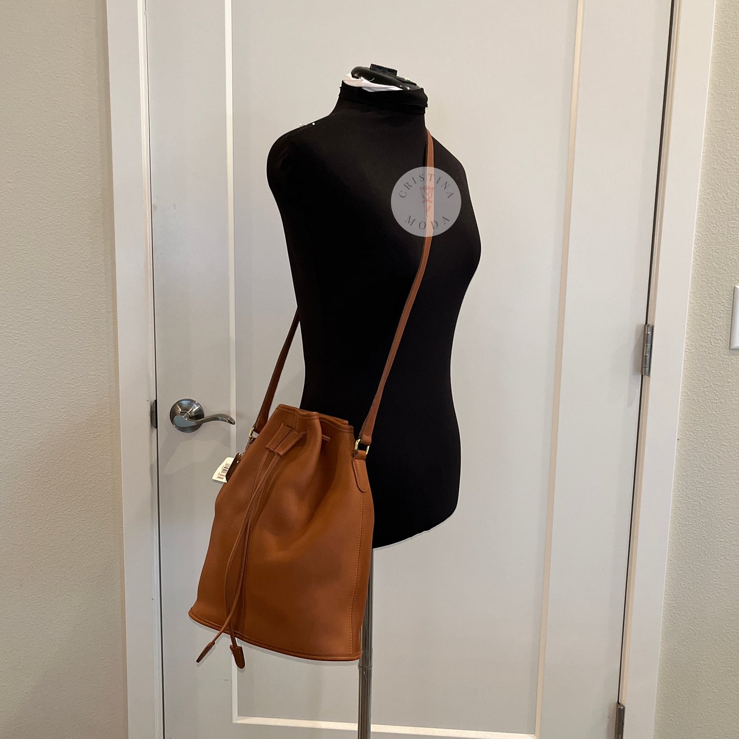 Photo of Nicholas Drawstring Bag on a mannequin