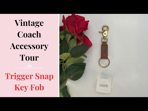 NEW Vintage Coach Trigger Snap Key Fob 7212 British Tan – Cristina